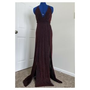 Double Slit Evening Dress